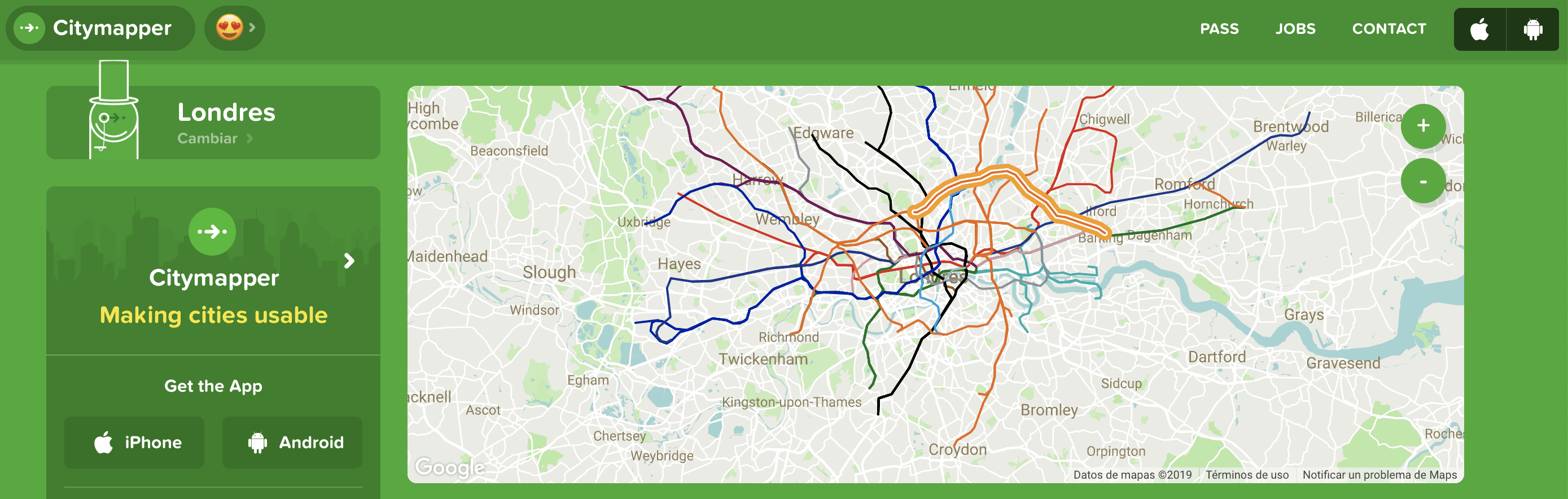 Aplicaciones para vivir en Londres: City Mapper