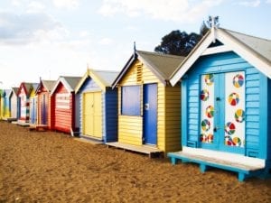 Casetas de colores de Brighton