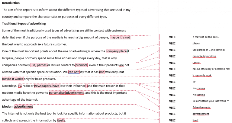 Cae writing examples image