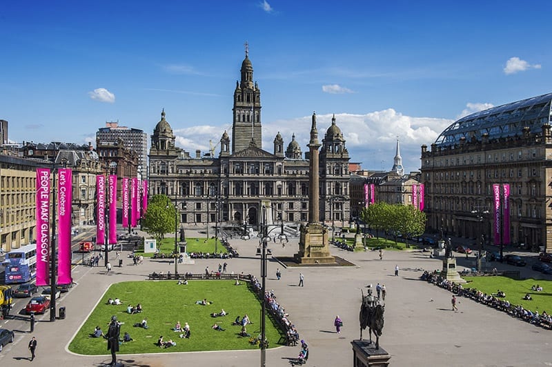Vivir o estudiar en Glasgow y conocer sus habitantes: españoles viven en glasgow escocia y su ubicación