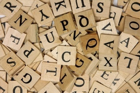 letras de madera para vocabulario b1 pet en ingles